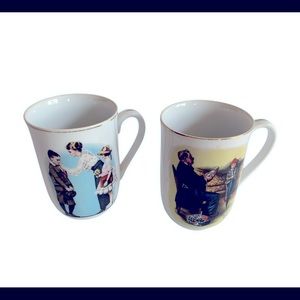 Vintage Norman Rockwell Cups